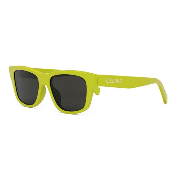 NEW CELINE WOMEN SQUARE SUNGLASSES CELINE CL40249U 39A YELLOW GREY EYEWEAR - Picture 1 of 3